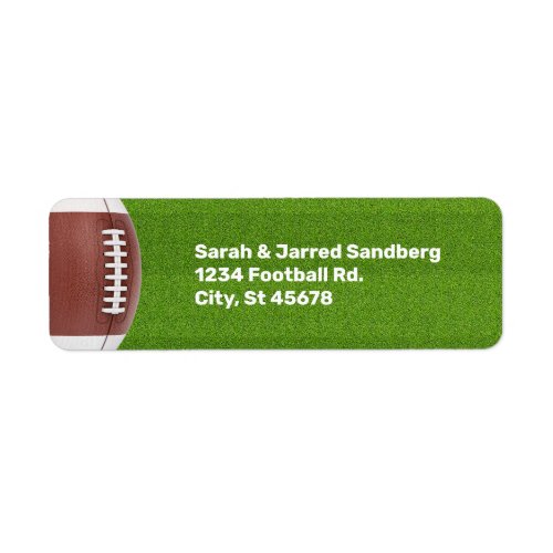 Football Theme Bar Mitzvah Label