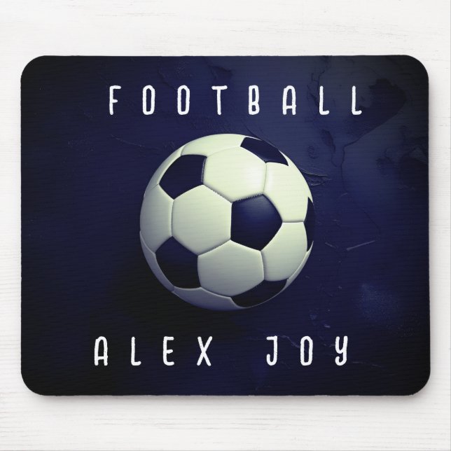 Football theme based Custumized Name  Mouse Pad (Front)