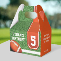 Football Theme Birthday Favor Boxes