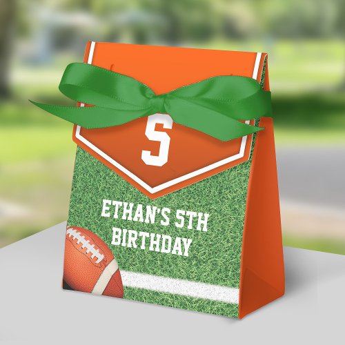 Football Theme Birthday Favor Boxes