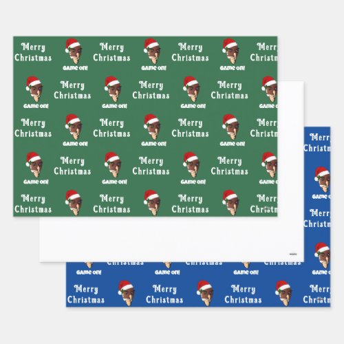 Football Theme Christmas Gift Wrap HAMbyWG