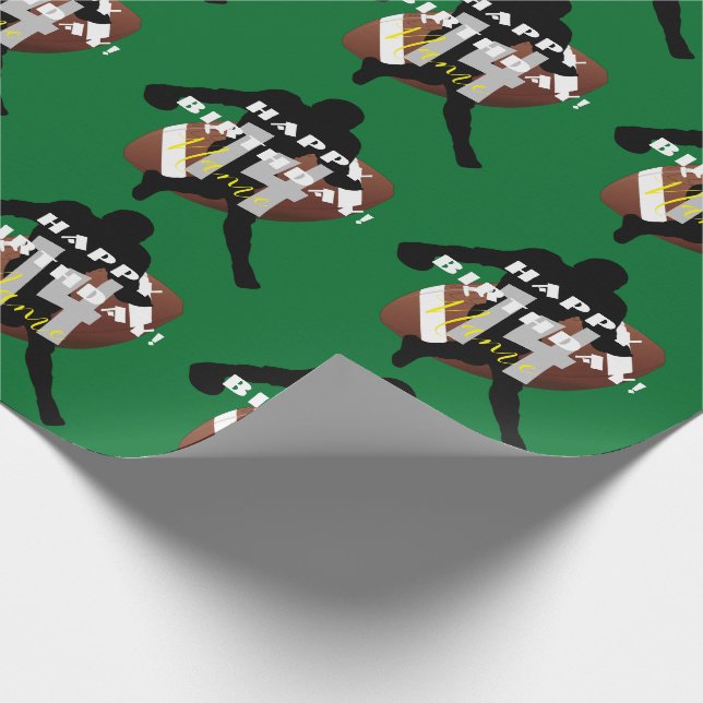 FOOTBALL Theme Gift Wrap HAMbyWG   (Corner)