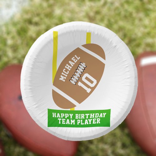 Football Theme Kids Birthday Party Paper Bowls