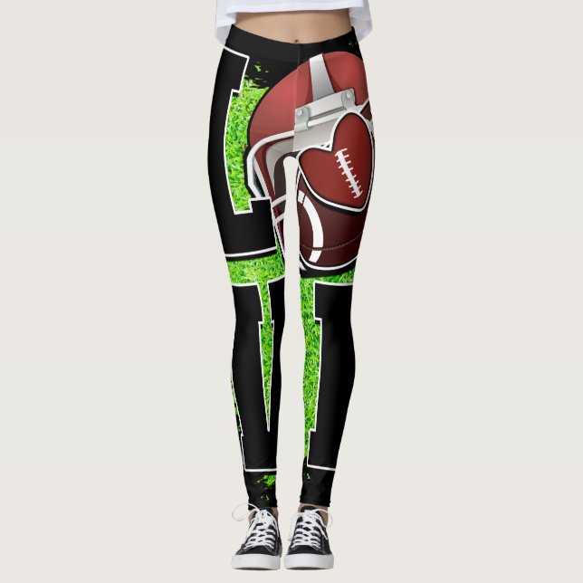 Football Theme Leggings (Front)