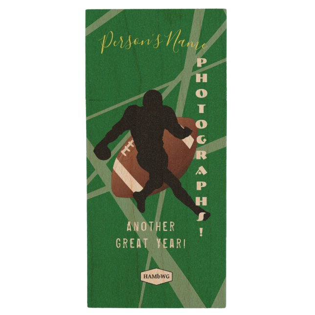 FOOTBALL Theme Memory Stick  HAMbyWG   (Front Vertical)