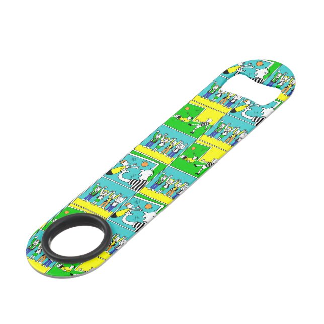 Football Theme with Players & Fans Bar Key (Front Angled)