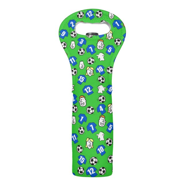 Football Theme with Shirts in Blue Wine Bag (Front)