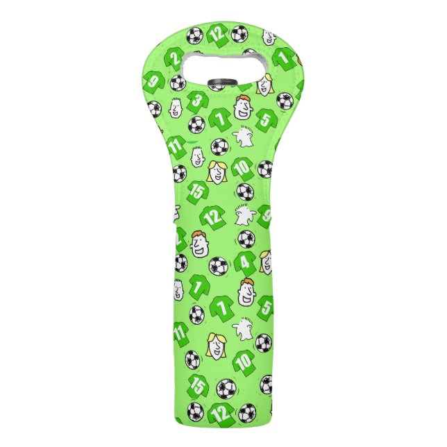 Football Theme with Shirts in Green Wine Bag (Front)