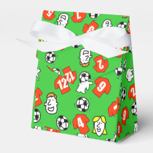 Football Theme with Shirts in Red Favor Boxes