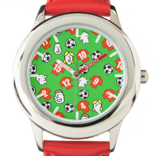 Football Theme with Shirts in Red Watch