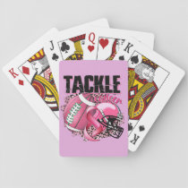 Football-themed Breast Cancer Awareness Poker Cards