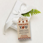 Football Themed Co-ed Baby Shower Gift Tags