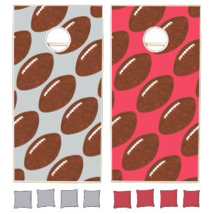 Football Themed Color Coordinating Cornhole Toss Cornhole Set