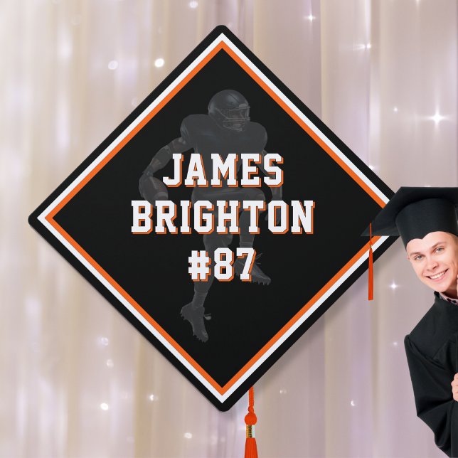 Football Themed  Graduation Cap Topper (Creator Uploaded)