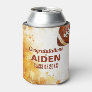Football Themed Graduation Party Can Cooler