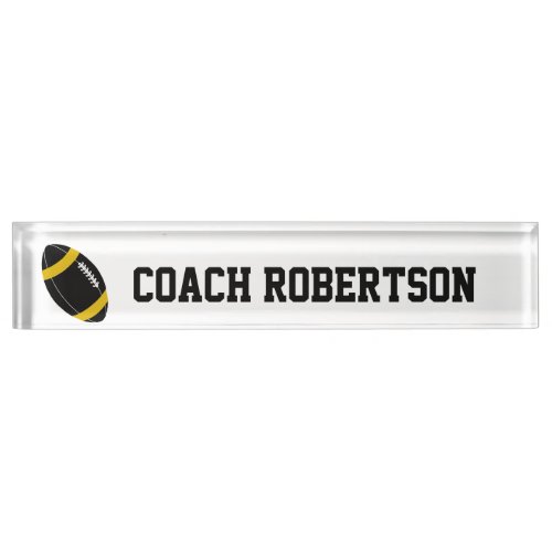 Football Themed Personalized Desk Name Plate