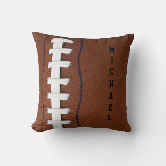 Football Throw Pillow
