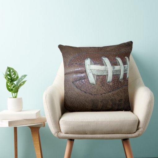 Football Throw Pillow Zazzle