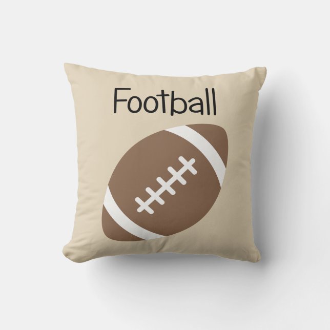 Football Throw Pillow (Front)