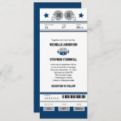 Football Ticket Wedding Invitation (Front/Back)