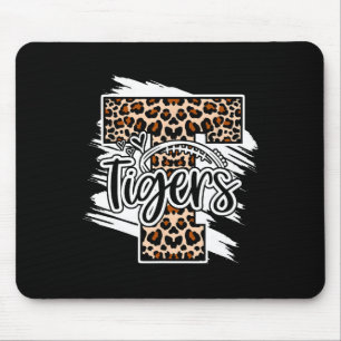 Football Tigers School Sports Fan Team Spirit Mouse Pad