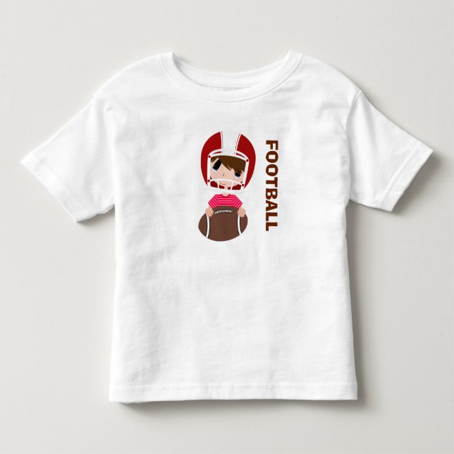 Football! Toddler Fine Jersey T-Shirt (Front)