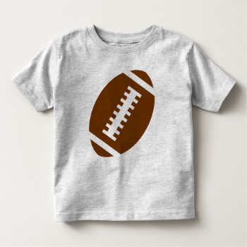 Football Toddler Gray | Front Football Graphic Toddler T-shirt by Sports_Jersey_Design at Zazzle