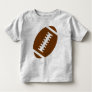 FOOTBALL TODDLER Gray | Front Football Graphic Toddler T-shirt