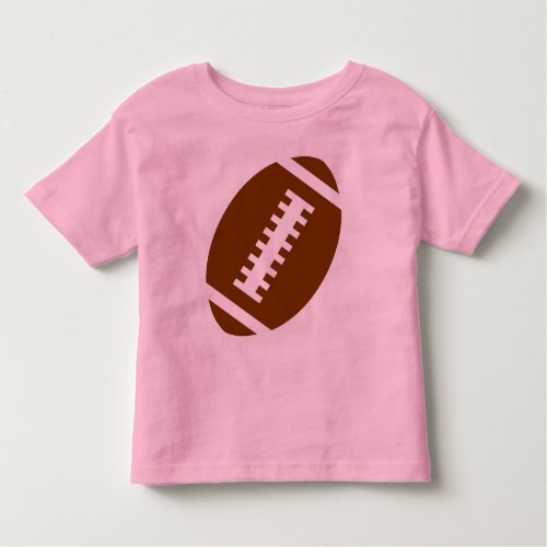 FOOTBALL TODDLER Pink  Front Football Graphic Toddler T_shirt