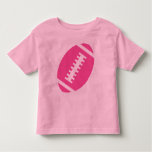 Football Toddler Pink | Front Pink Football Toddler T-shirt at Zazzle