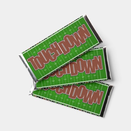 Football Touchdown Birthday Candy Bar Wrappers