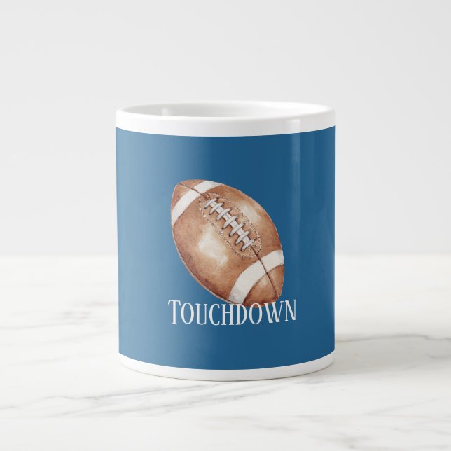 Football Touchdown Giant Coffee Mug (Front)