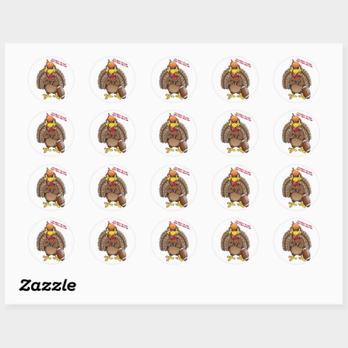 Football Turkey Classic Round Sticker