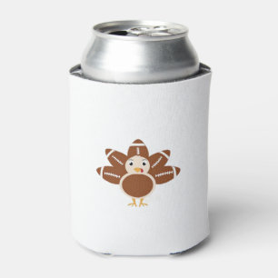 Football Turkey Oversized T-Shirt.png Can Cooler