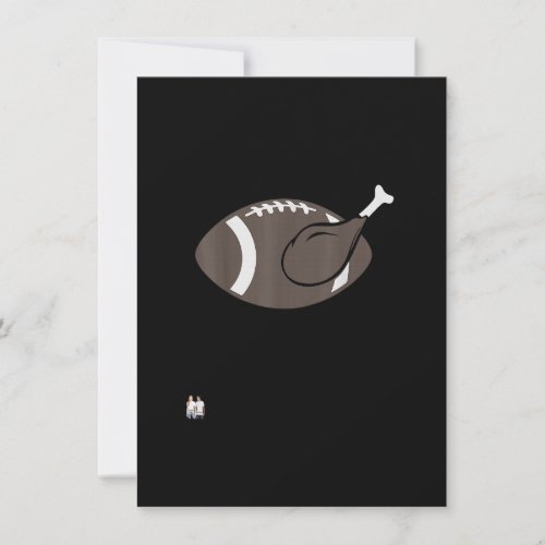 Football Turkey Thanksgiving Invitation