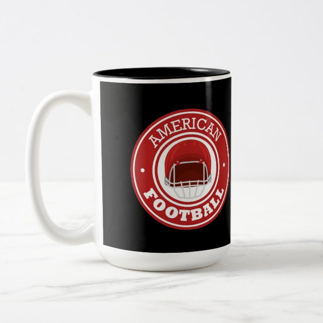 Football Two-Tone Coffee Mug (Left)