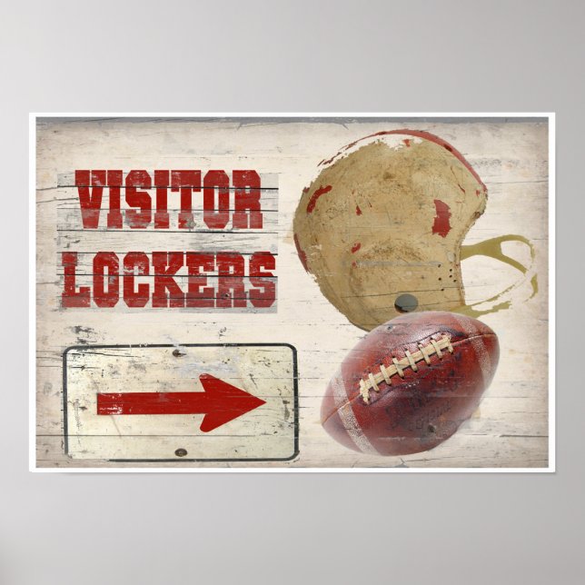 Football Visitor Locker Poster (Front)