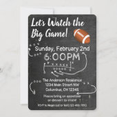 Football Watch Party- Big Game Invitation (Front)