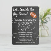 Football Watch Party- Big Game Invitation (Standing Front)