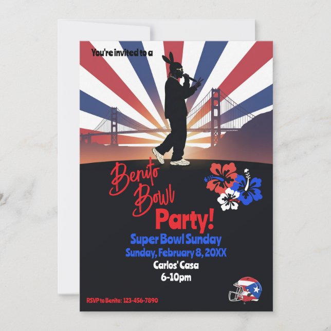 Football Watch Party Invitation (Front)