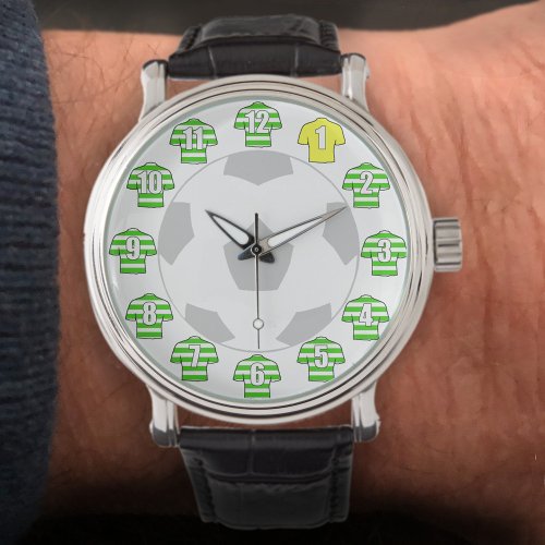 Football Watch _ with Green Hooped Shirts