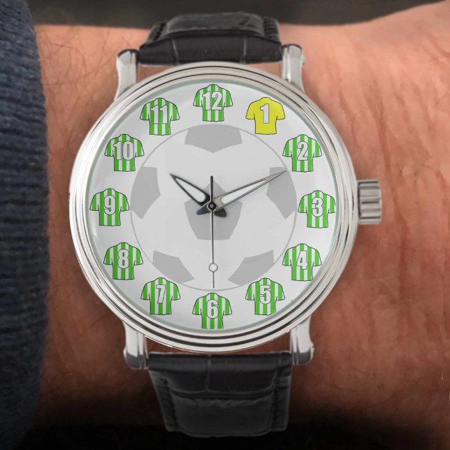 Football Watch - with Green Striped Shirts (Creator Uploaded)
