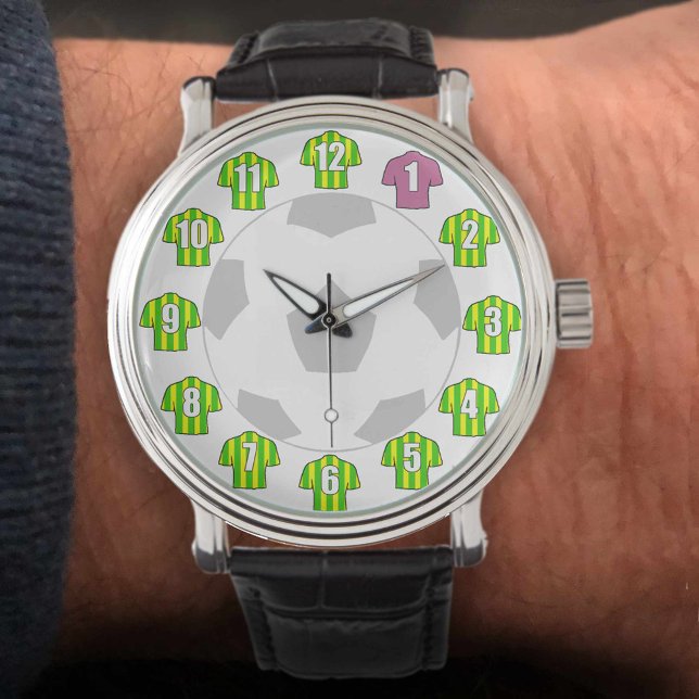 Football Watch - with Green & Yellow Strip (Creator Uploaded)