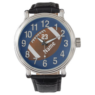 Football Watch with Your NAME, NUMBER and COLORS