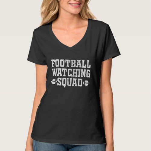 Football Watching Squad Family Matching American F T_Shirt