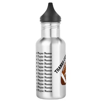 Football Water Bottles for Coaches or Players