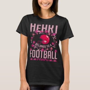 Football Wife Girlfriend Quotes Game Coach Player T-Shirt