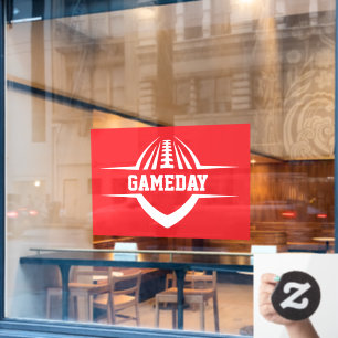 Football Window Cling