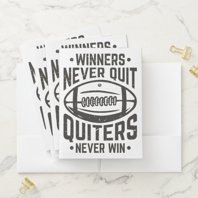 Football Winners Quote Pocket Folder (In Situ)
