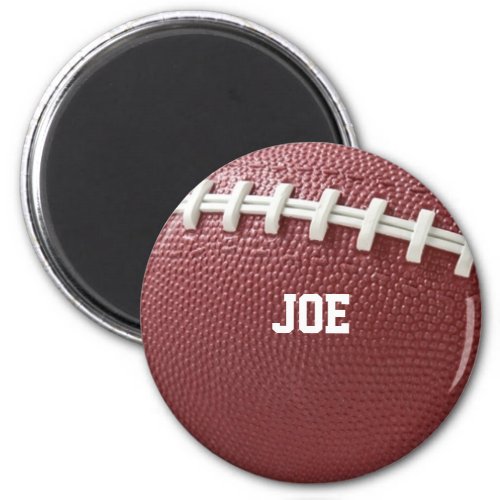 Football with Laces Look Personalized Magnet